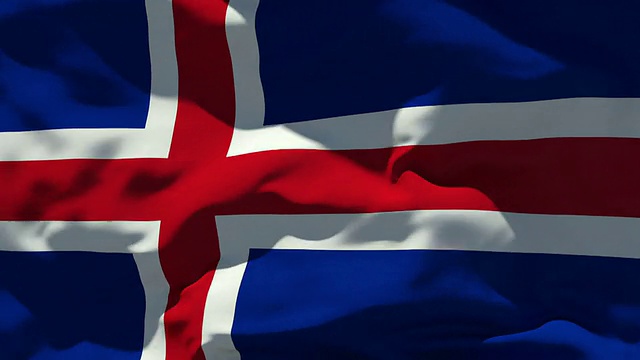 冰岛的旗帜视频下载