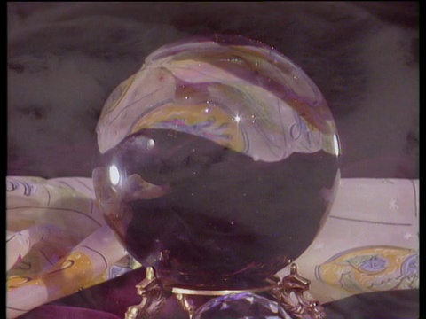旋转水晶球与旋转雾架视频下载