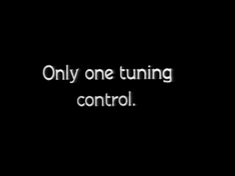 1929年的B/W SLATE:“只有一个调谐控制。' /工业视频下载