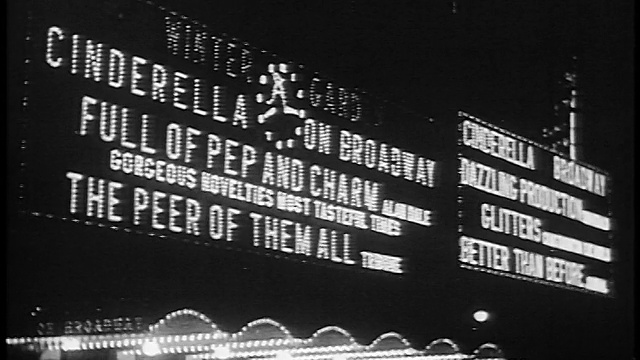 1920年时代广场冬季花园大帐篷灯光/纽约市/特色视频下载