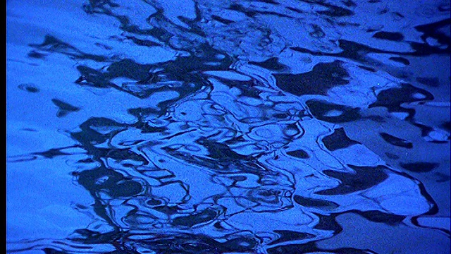 对涟漪水的抽象反思的特写视频素材