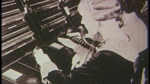 20世纪20年代的女接线员视频素材