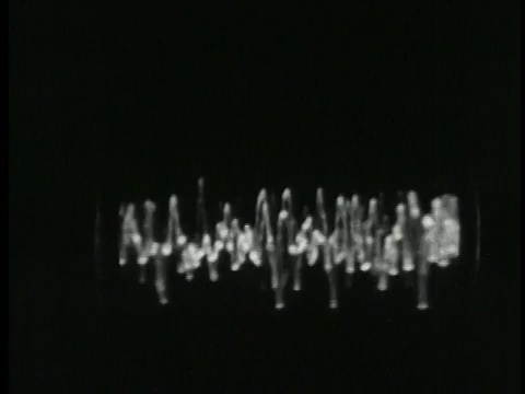 B/W 1938年在录音棚的控制装置中关闭振荡线视频素材