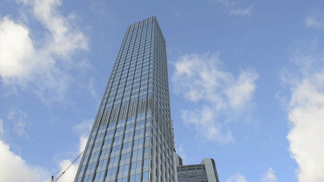 摩天大楼。欧洲中央银行。欧洲央行,EZB高清视频下载