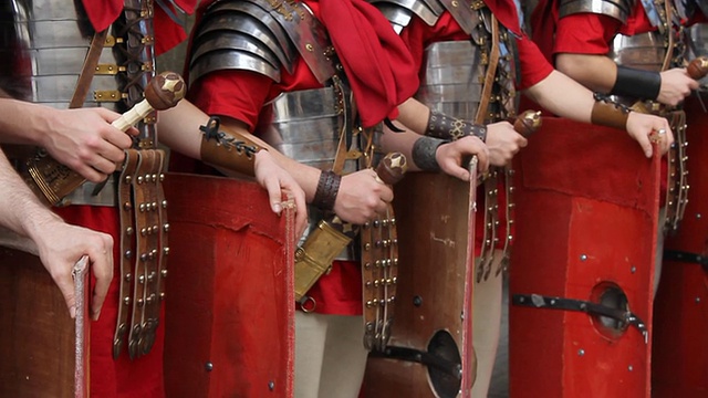高清罗马军队-细节视频素材