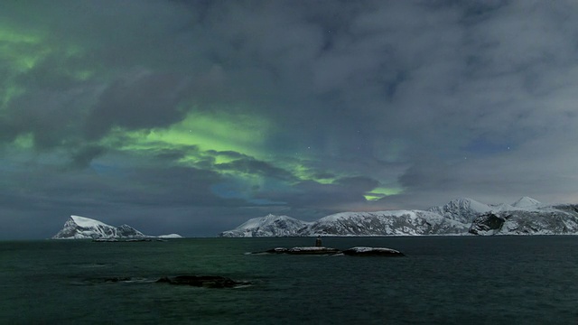 SommarÃ:挪威特罗姆斯地区，卡特峡湾，斯堪的纳维亚，北极地区视频下载
