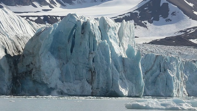 冰川冰裂视频素材