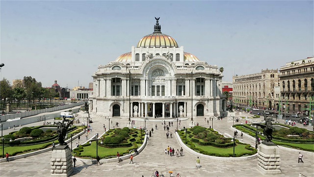 - la Palacio de Bellas Artes /墨西哥城，墨西哥视频素材