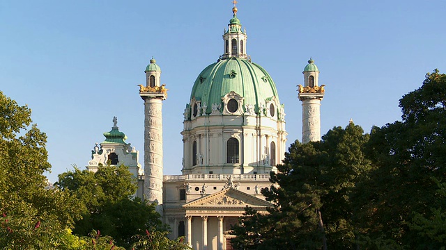 维也纳圣查尔斯教堂(PAN Karlskirche)视频下载