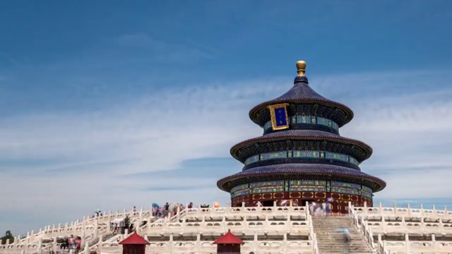 T/L Hyperlapse Temple Of Heaven /中国北京视频素材