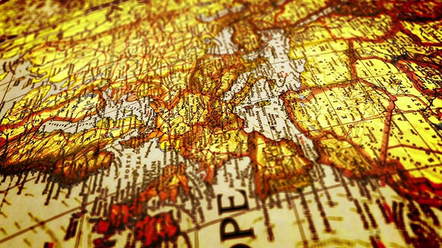 Europe-World地图视频素材