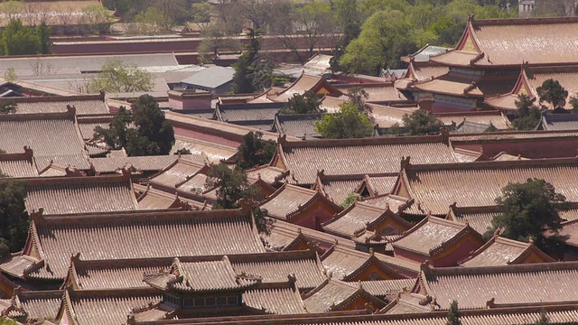 紫禁城，屋顶，中国北京视频素材