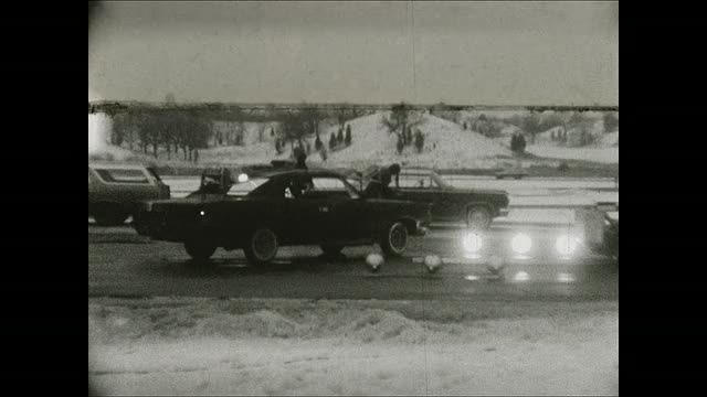 1965年AMC大使侧面碰撞碰撞测试视频素材