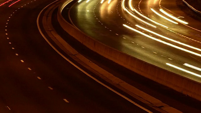 M25高速公路交通高峰期视频素材