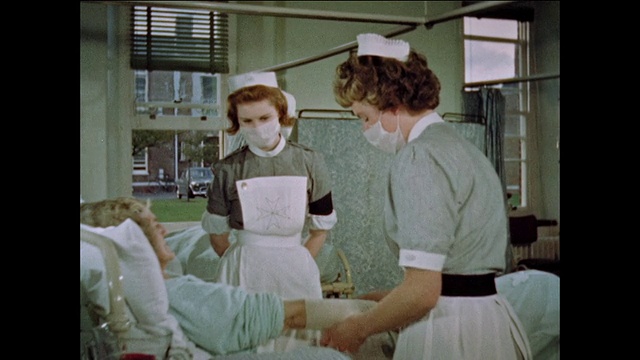 护士在医院照顾病人视频素材