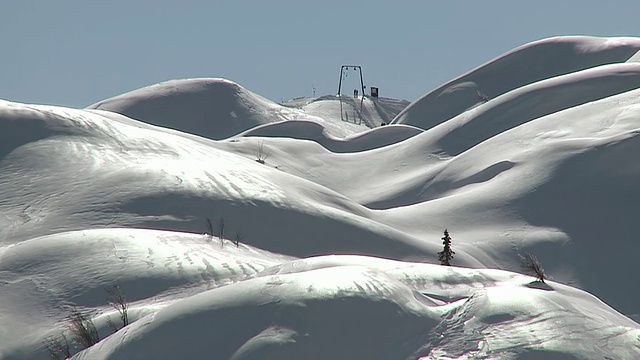 斯洛文尼亚Triglav Bohinj滑雪场缆车视频素材