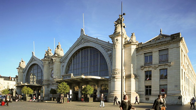 法国的tour火车站。视频下载