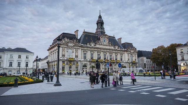 法国，市政厅或旅行团。视频下载
