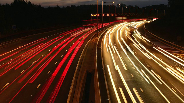 M25公路高速公路交通视频素材