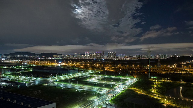 松岛地区的夜景视频素材