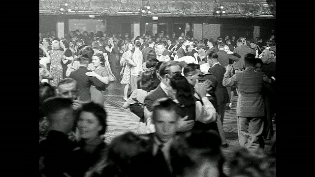 1942年舞厅视频素材