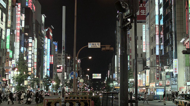 行人在新宿，东京，日本。视频素材