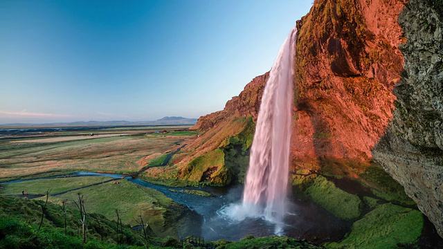 冰岛塞里雅兰瀑布视频素材