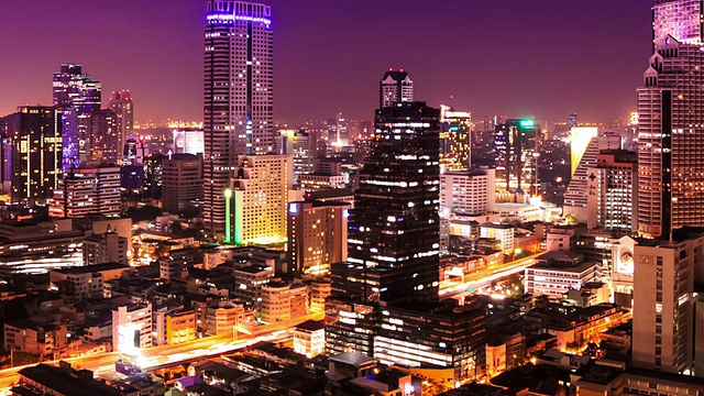 泰国曼谷鸟瞰图视频素材