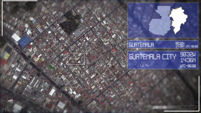 危地马拉城市的未来卫星图像视频下载