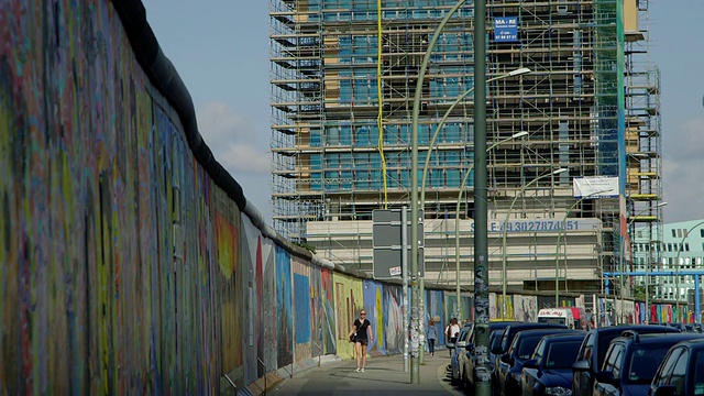 柏林墙的公寓建设视频素材