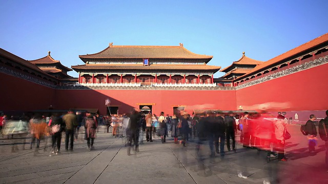 中国北京紫禁城T/L Pan视频素材