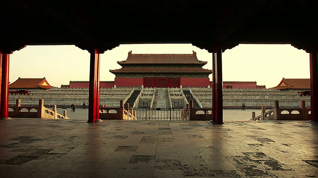 中国北京紫禁城。视频下载