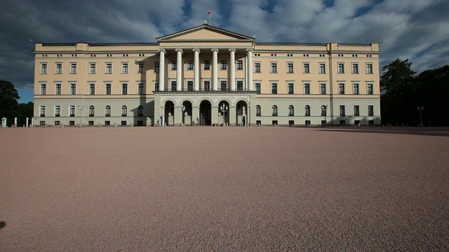 奥斯陆皇家宫殿视频素材