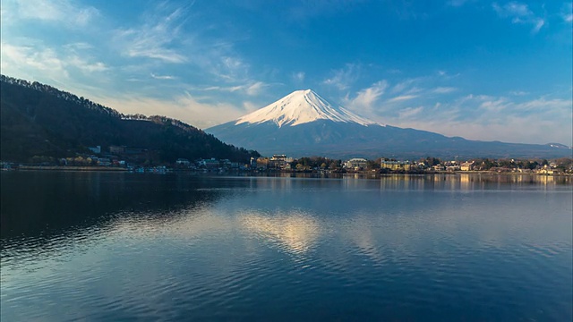 日本富士山。视频素材