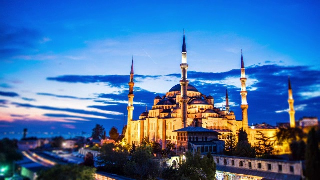 伊斯坦布尔的蓝色清真寺视频下载