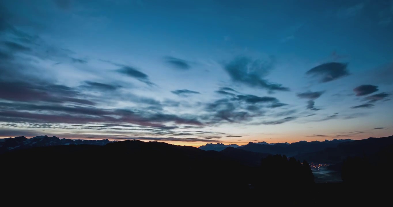 奥地利Brixen im Thale美丽的日出视频素材