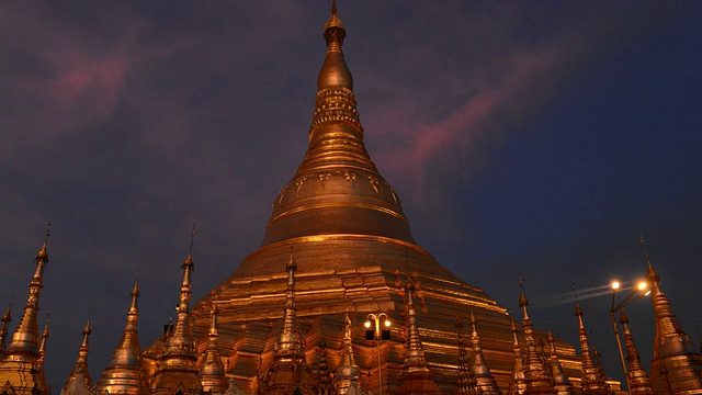 缅甸仰光大金塔视频素材