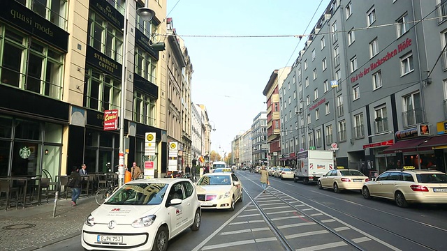 柏林街景(米特)，时间流逝视频素材