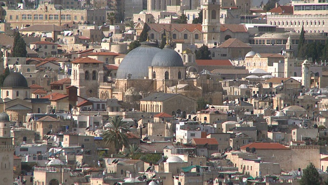 耶路撒冷的圆顶岩石视频素材