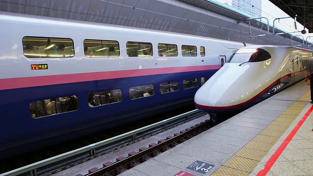 新干线抵达日本东京车站视频购买