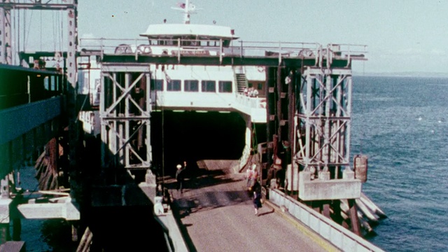 1978年华盛顿州渡船视频素材