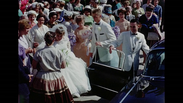 1962年结婚视频素材