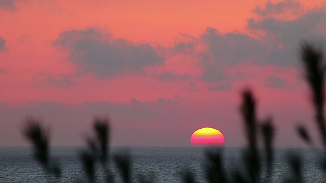 地中海的日落视频素材