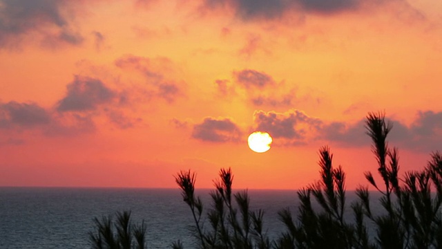 地中海的日落视频素材