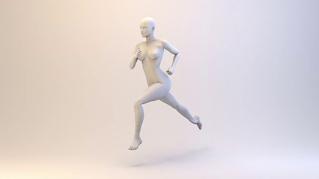 3D Running Woman |可循环视频素材