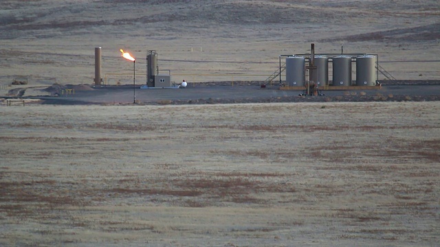 高清视频油井垫从波尼国家草原科罗拉多州视频下载