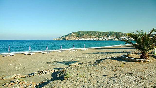 HD:庇加迪亚附近的孤独海滩(Karpathos)视频素材