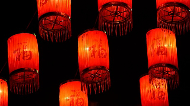 中国的灯笼视频素材