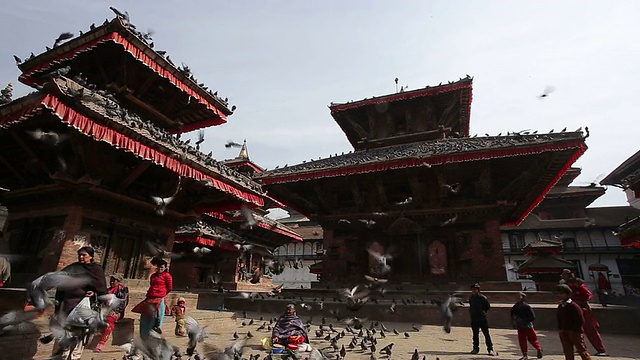 尼泊尔加德满都杜巴广场视频下载