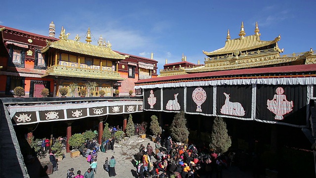大昭寺,西藏,中国视频素材